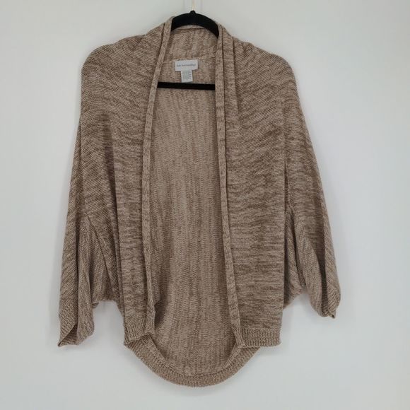 Soft Surroundings Women's Gold Metallic Cardigan Sweater Size‎ Medium Dolman - Picture 1 of 12